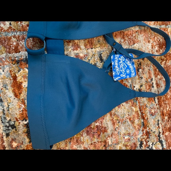 Free People Oh Scuba Bralette Midnight Cowboy XS - Picture 3 of 8